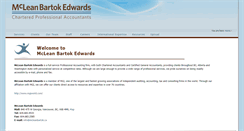 Desktop Screenshot of mcleanbartok.ca